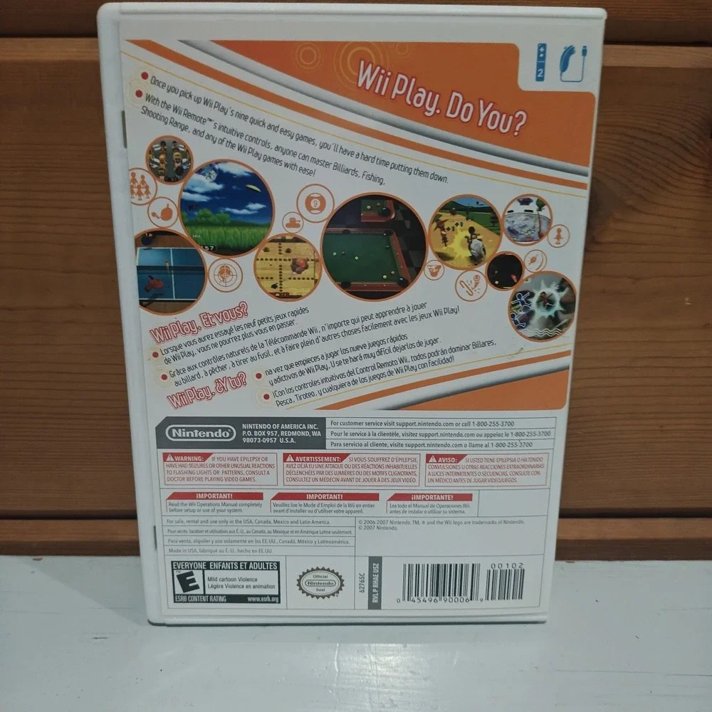 Wii Play‎ (Wii, 2007) with Case and Manual
